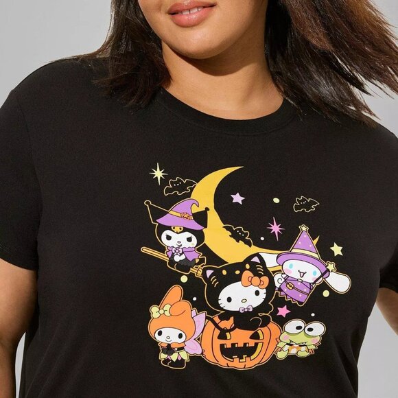 ❤️NWT VINTAGE TORRID GRAPHIC TEE - HELLO KITTY HALLOWEEN - SANRIO - PLUS SIZE - Picture 5 of 11